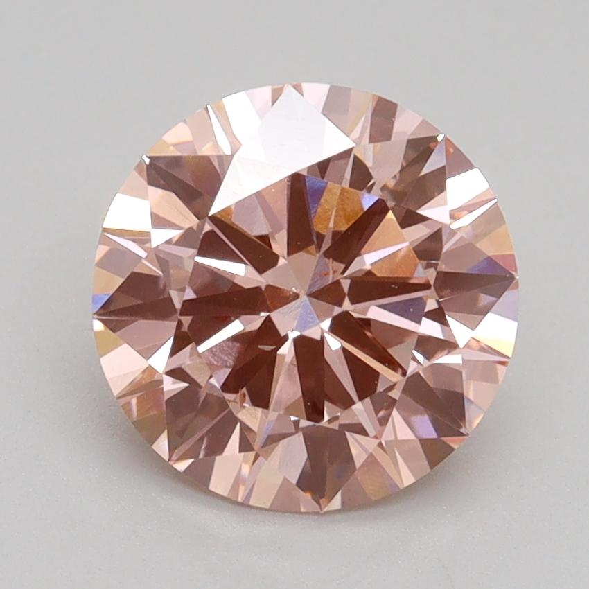 2.00 Ct. Fancy Intense Pink Round Lab Grown Diamond