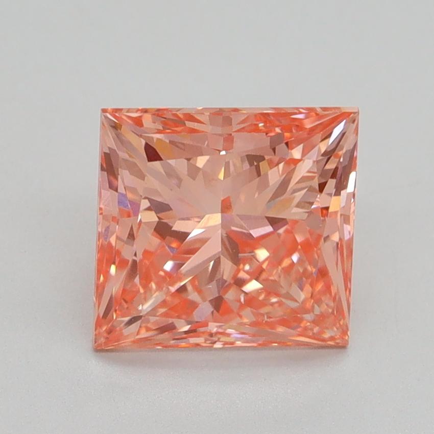 2.05 Ct. Fancy Vivid Pink Princess Lab Grown Diamond