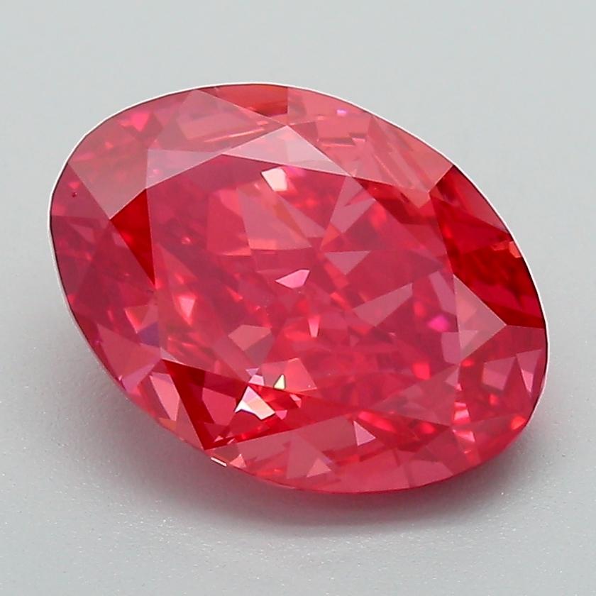 3.00 Ct. Fancy Vivid Pink Oval Lab Grown Diamond