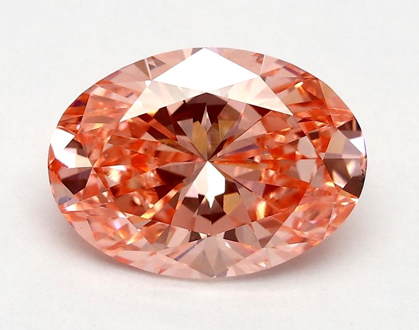 1.57 Ct. Fancy Vivid Pink Oval Lab Grown Diamond