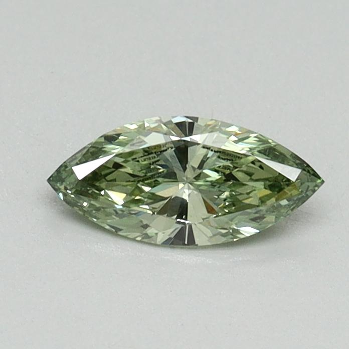 0.30 Ct. Fancy Vivid Green Marquise Lab Grown Diamond