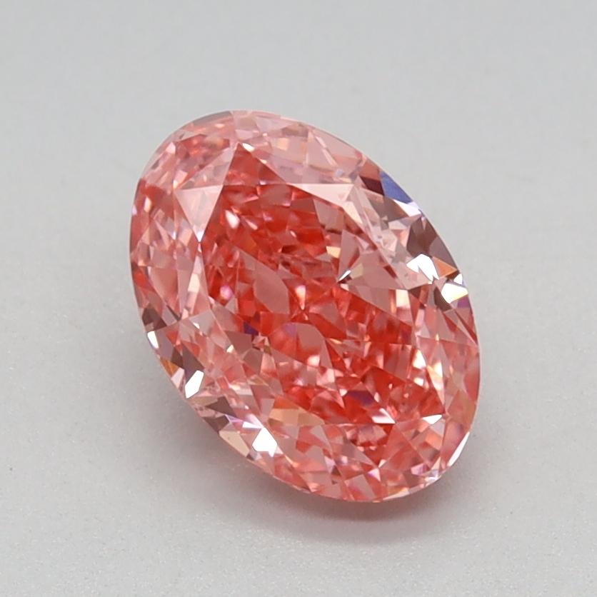 1.02 Ct. Fancy Vivid Pink Oval Lab Grown Diamond