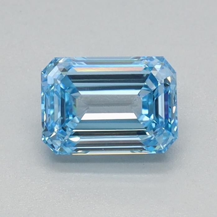 0.48 Ct. Fancy Intense Blue Emerald Lab Grown Diamond