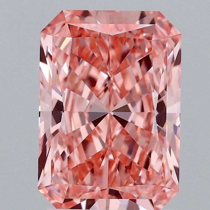 2.10 Ct. Fancy Vivid Pink Radiant Lab Grown Diamond