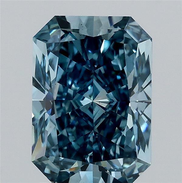 2.04 Ct. Fancy Vivid Blue Radiant Lab Grown Diamond