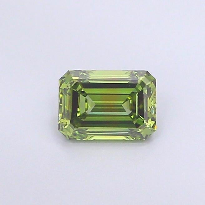 1.07 Ct. Fancy Vivid  Green Emerald Lab Grown Diamond