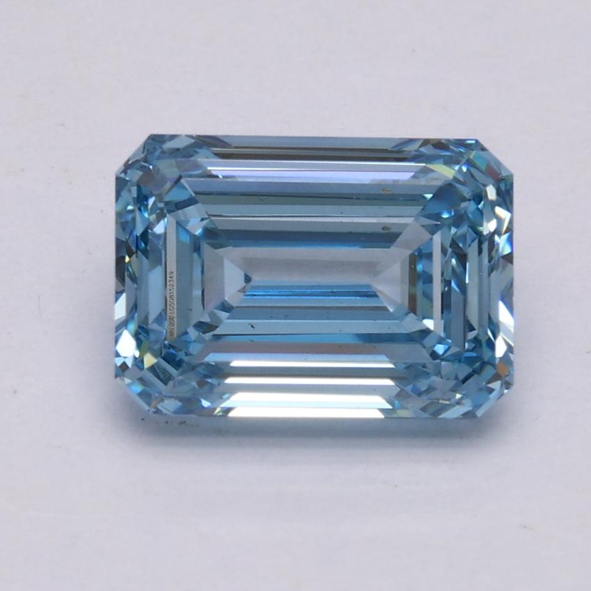 1.77 Ct. Fancy Intense Blue Emerald Lab Grown Diamond