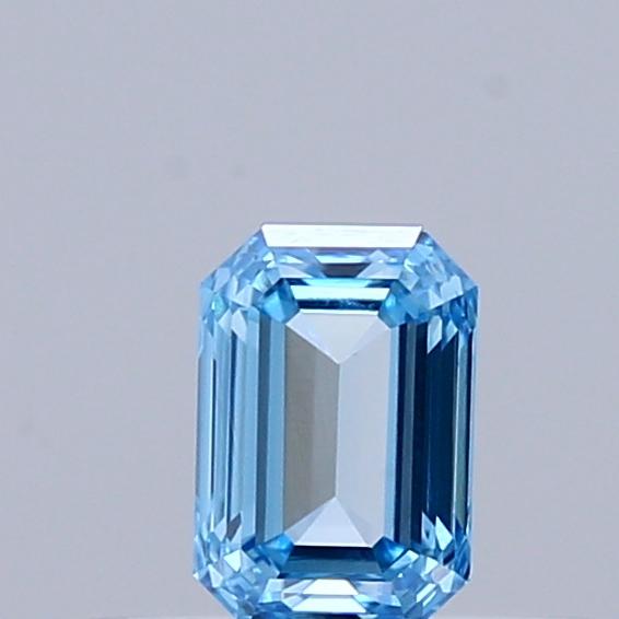 0.34 Ct. Fancy Vivid Blue Emerald Lab Grown Diamond