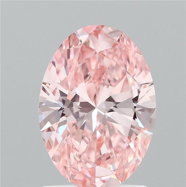 1.45 Ct. Fancy Vivid Pink Oval Lab Grown Diamond