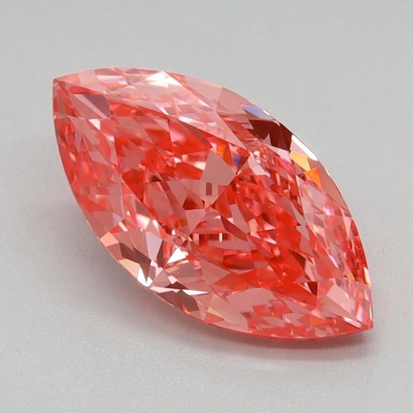 1.32 Ct. Fancy Vivid Pink Marquise Lab Grown Diamond