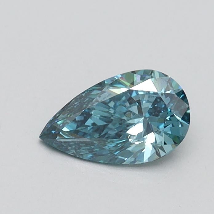 0.40 Ct. Fancy Vivid Blue Pear Lab Grown Diamond