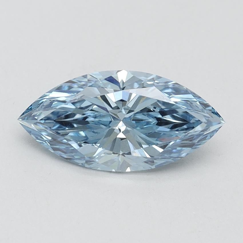 1.00 Ct. Fancy Vivid Blue Marquise Lab Grown Diamond