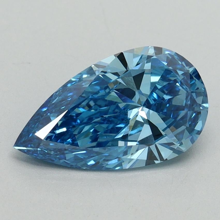 1.50 Ct. Fancy Vivid Blue Pear Lab Grown Diamond