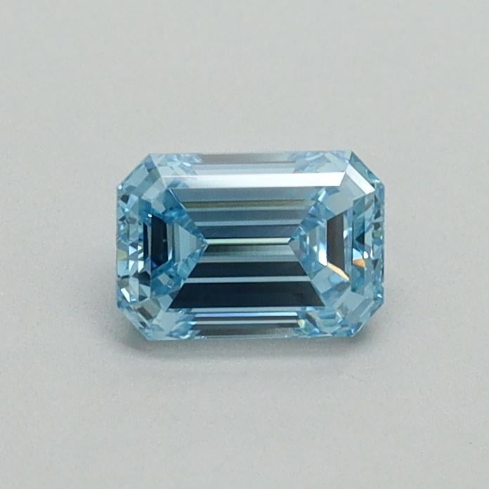 0.43 Ct. Fancy Vivid Blue Emerald Lab Grown Diamond