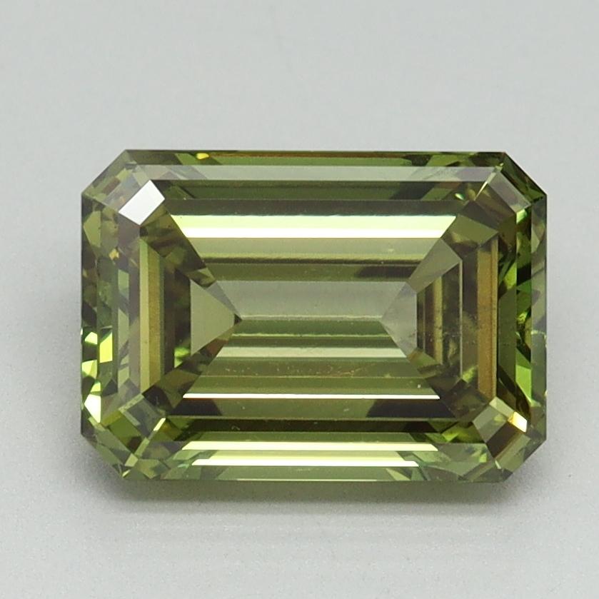 2.03 Ct. Fancy Vivid Green Emerald Lab Grown Diamond