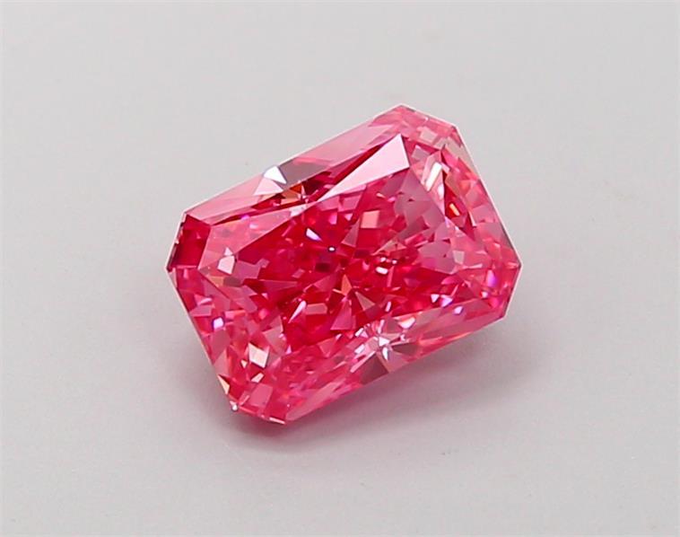 1.33 Ct. Fancy Vivid Pink Radiant Lab Grown Diamond