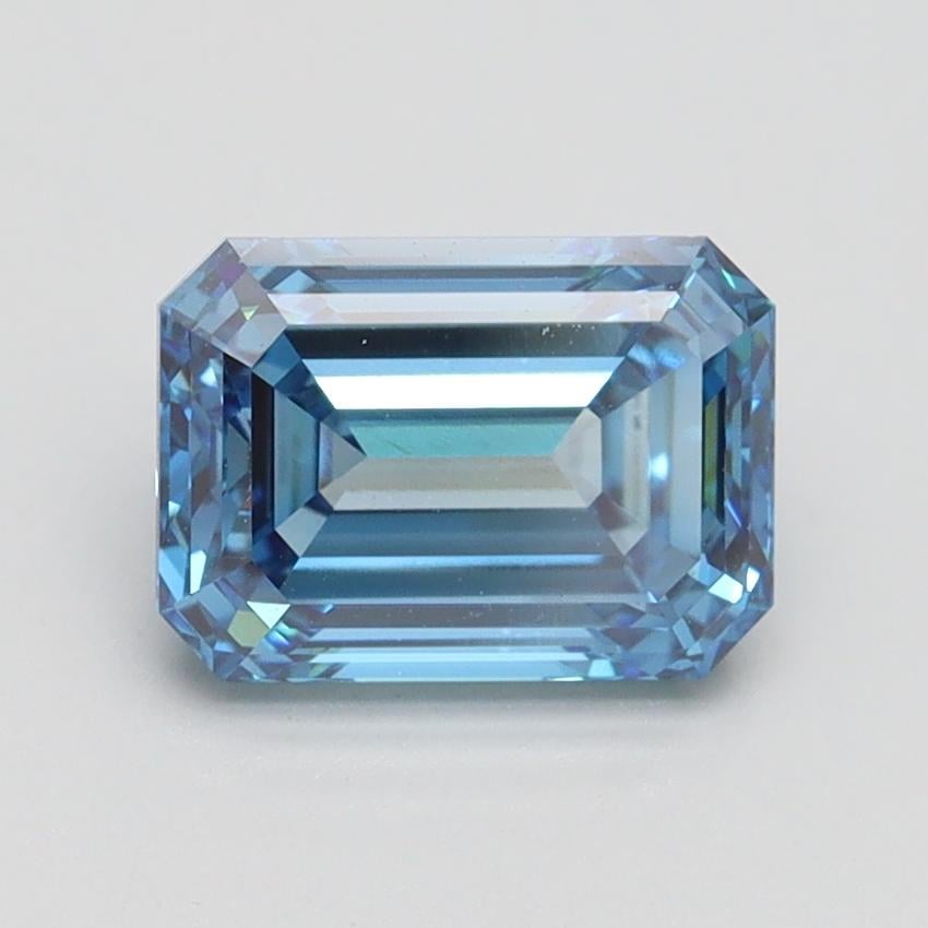 1.80 Ct. Fancy Intense Blue Emerald Lab Grown Diamond