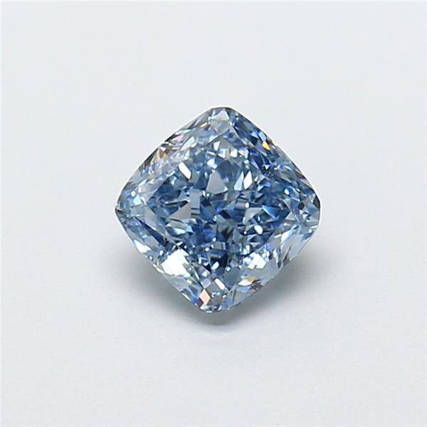 1.03 Ct. Fancy Intense Blue Cushion Lab Grown Diamond