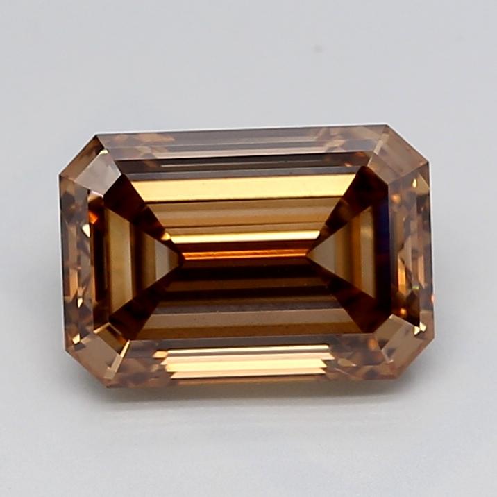 3.07 Ct. Fancy  Brown Emerald Lab Grown Diamond