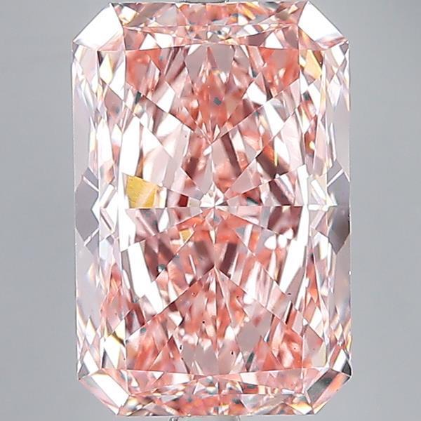 15.00 Ct. Fancy Vivid Pink Radiant Lab Grown Diamond