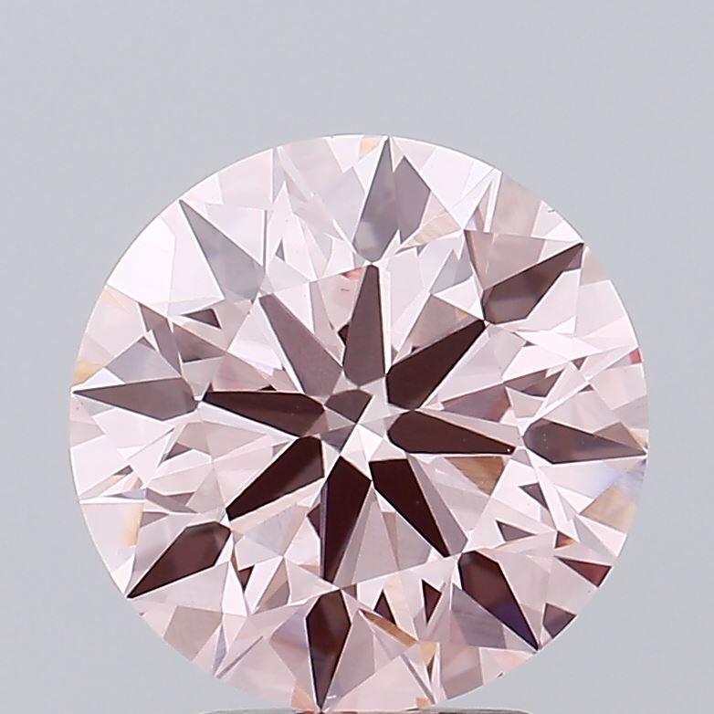 3.67 Ct. Fancy Intense Pink Round Lab Grown Diamond