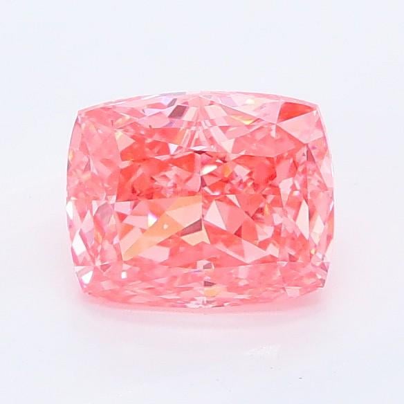 1.06 Ct. Fancy Vivid Pink Cushion Lab Grown Diamond