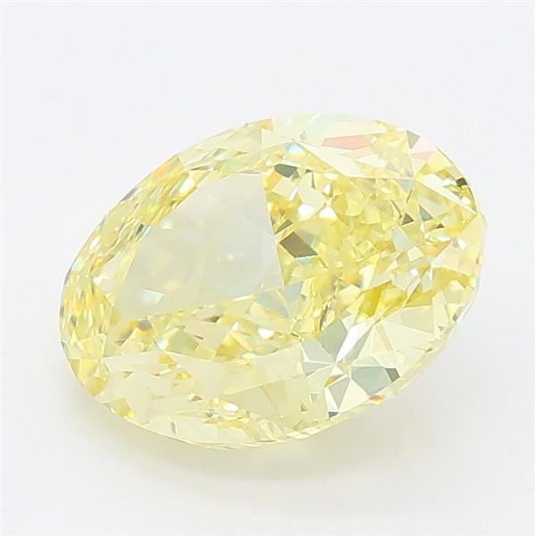 2.59 Ct. Fancy Intense Yellow Oval Lab Grown Diamond
