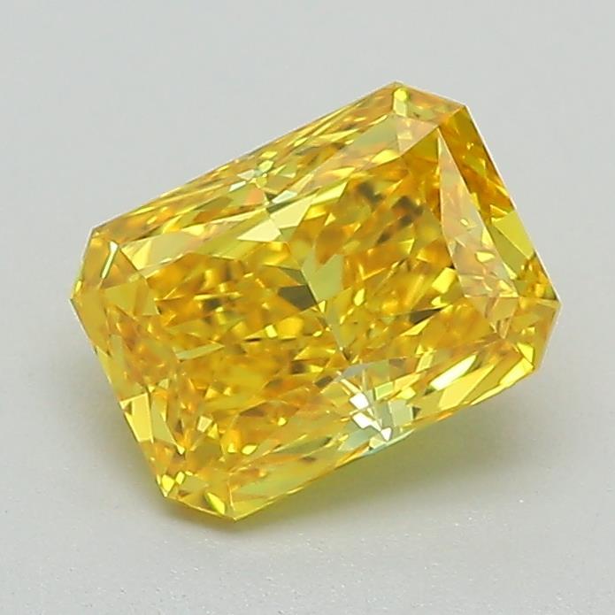 1.14 Ct. Fancy Vivid Yellow Radiant Lab Grown Diamond
