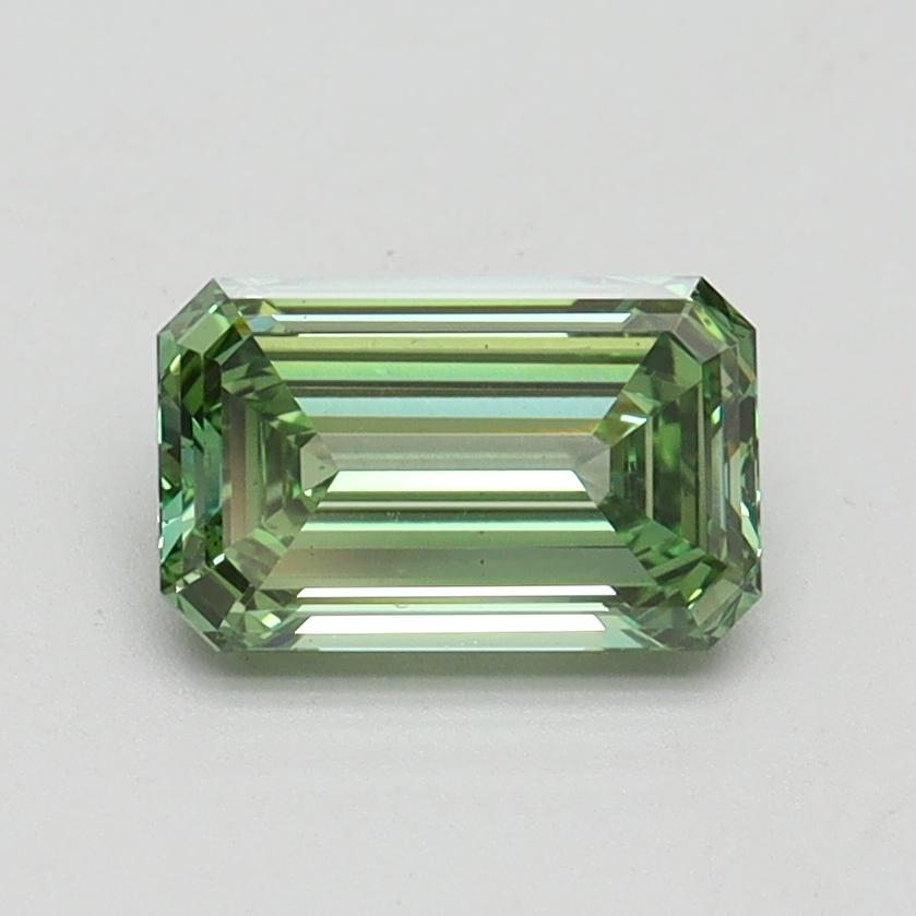 1.01 Ct. Fancy Vivid Green Emerald Lab Grown Diamond