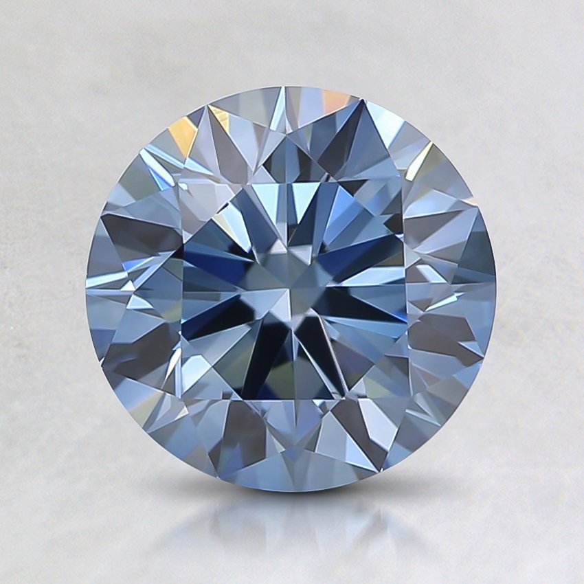 1.40 Ct. Fancy Deep Blue Round Lab Grown Diamond