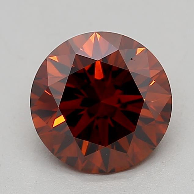 1.16 Ct. Fancy Deep Orange Round Lab Grown Diamond