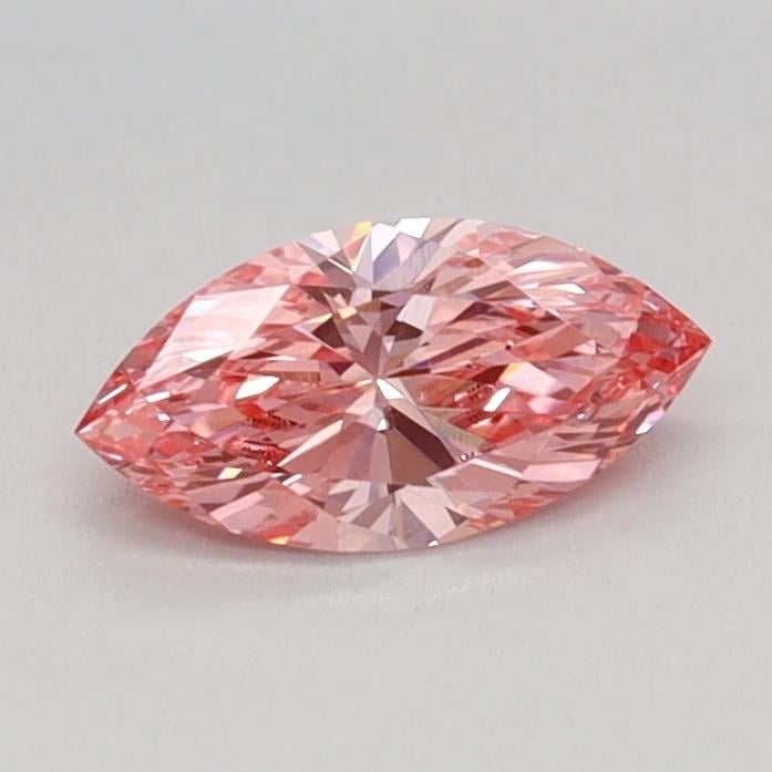 0.32 Ct. Fancy Vivid Pink Marquise Lab Grown Diamond