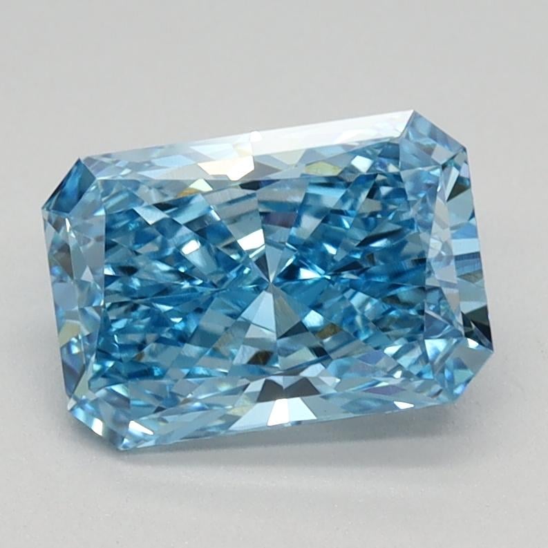 1.18 Ct. Fancy Vivid Blue Radiant Lab Grown Diamond