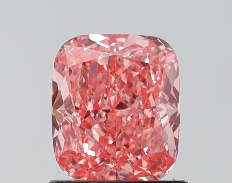 1.60 Ct. Fancy Vivid Pink Cushion Lab Grown Diamond