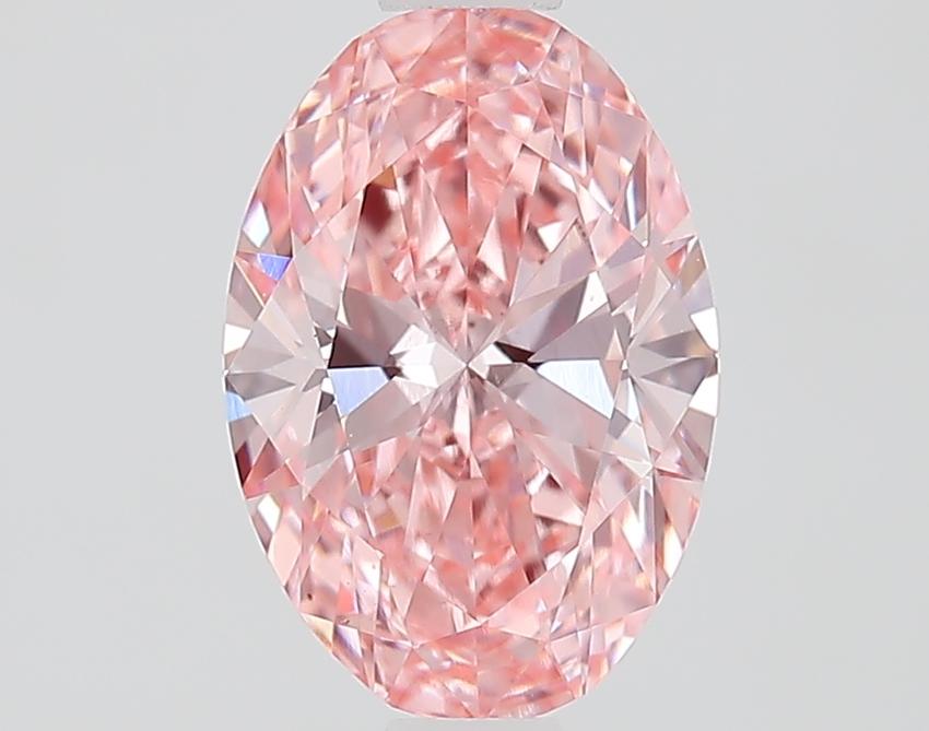 1.03 Ct. Fancy Vivid Pink Oval Lab Grown Diamond