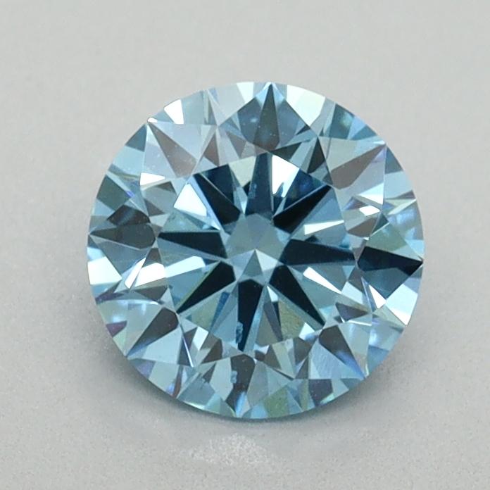 0.96 Ct. Fancy Vivid Blue Round Lab Grown Diamond