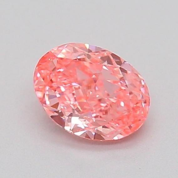 0.31 Ct. Fancy Vivid  Pink Oval Lab Grown Diamond