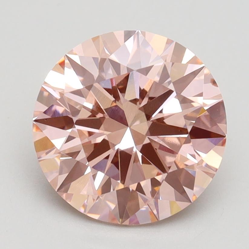 2.34 Ct. Fancy Intense Pink Round Lab Grown Diamond