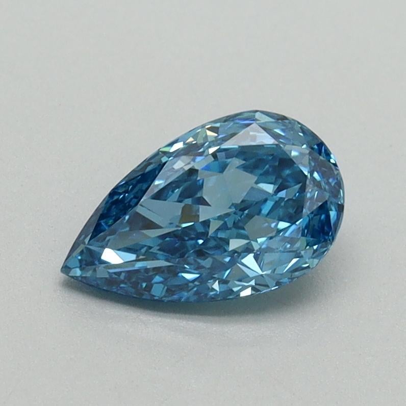 0.75 Ct. Fancy Vivid Blue Pear Lab Grown Diamond