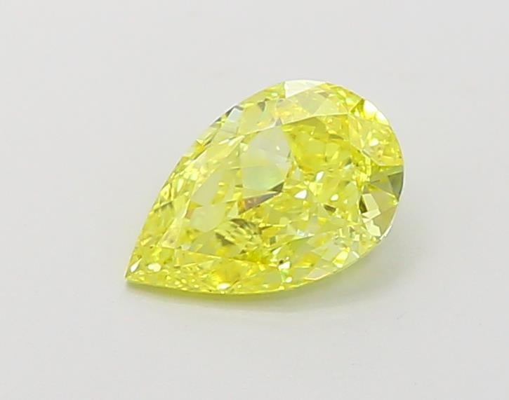 1.01 Ct. Fancy Vivid  Yellow Pear Lab Grown Diamond