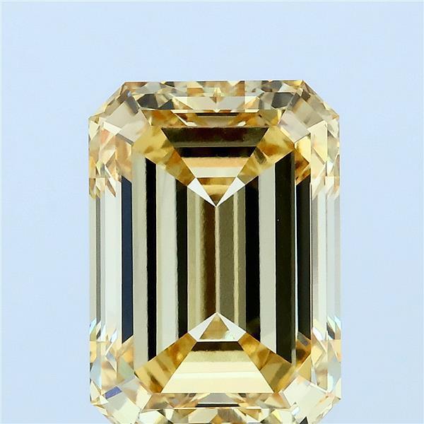5.22 Ct. Fancy Intense Yellow Emerald Lab Grown Diamond