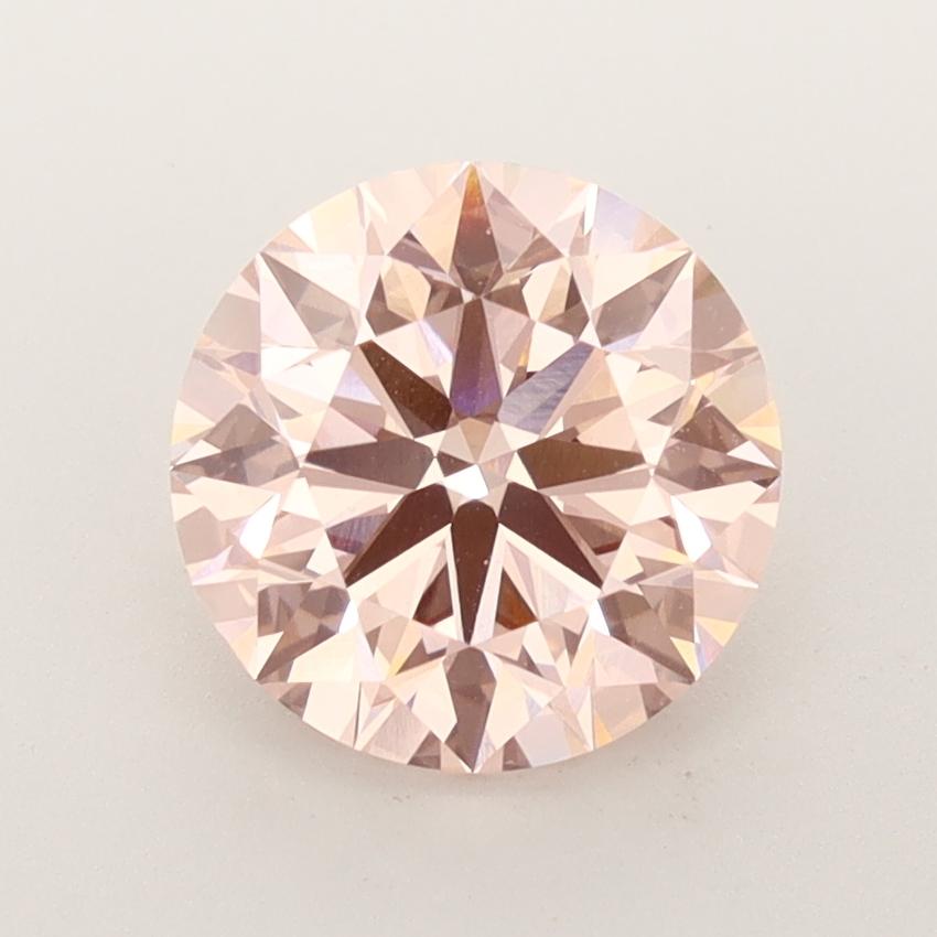 3.42 Ct. Fancy Pink Round Lab Grown Diamond