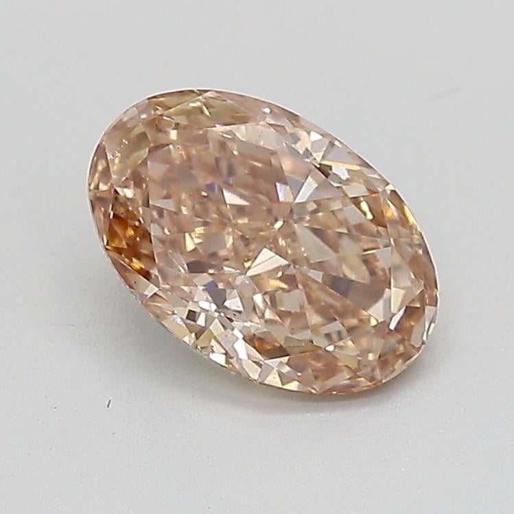 0.83 Ct. Fancy Light  Brown Oval Lab Grown Diamond