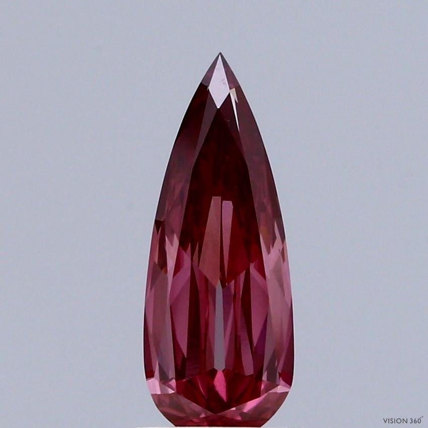 1.10 Ct. Fancy Vivid Pink Pear Lab Grown Diamond