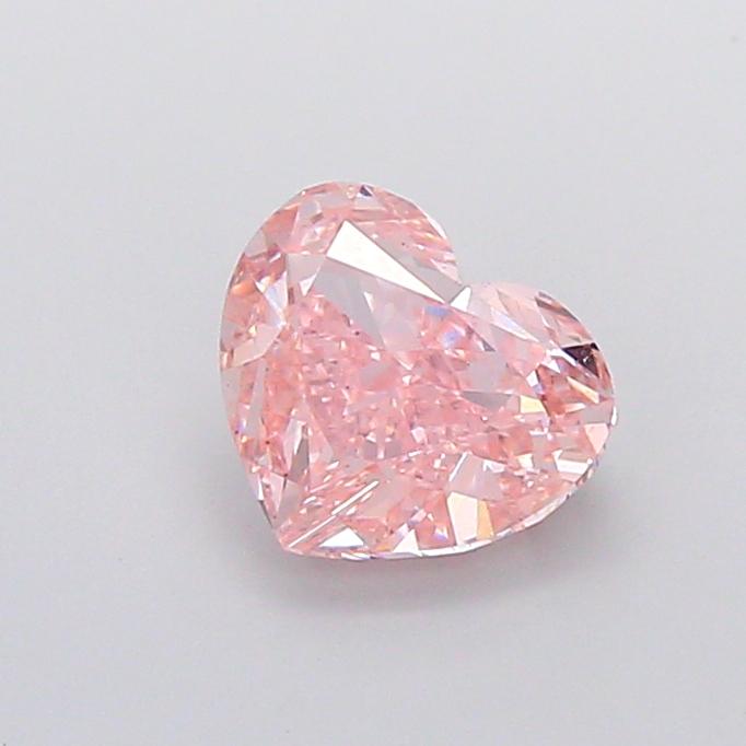 2.31 Ct. Fancy Intense  Pink Heart Lab Grown Diamond