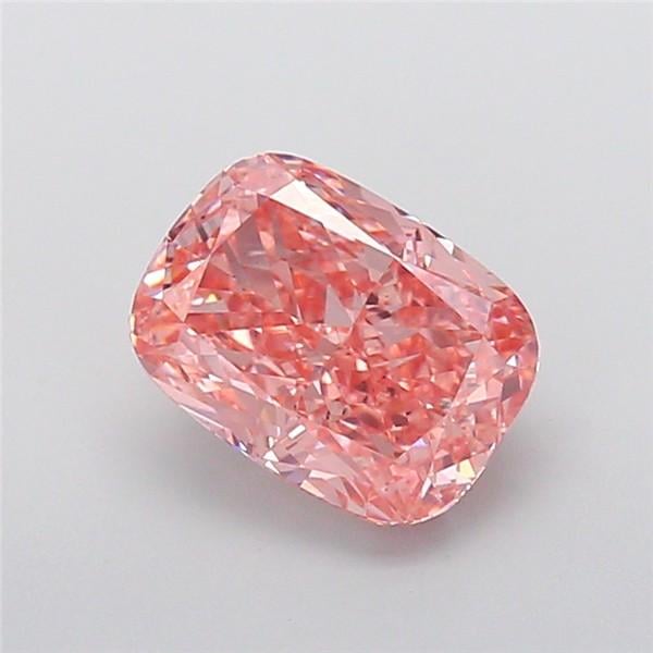 2.39 Ct. Fancy Vivid Pink Cushion Lab Grown Diamond