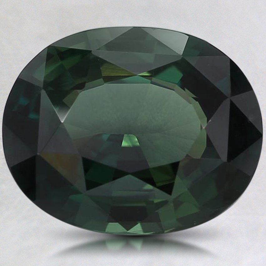 10.3x8mm Teal Oval Sapphire