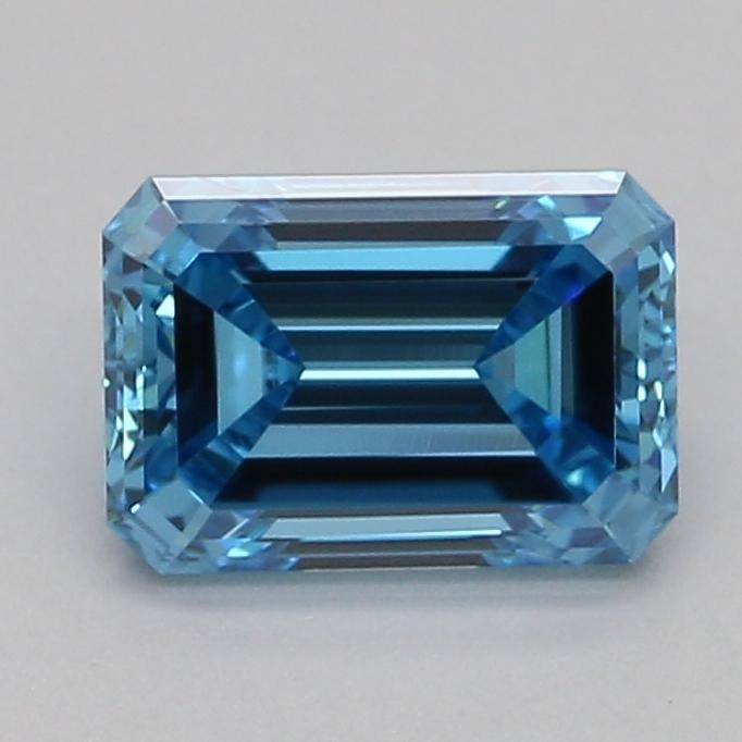 0.70 Ct. Fancy Vivid Blue Emerald Lab Grown Diamond
