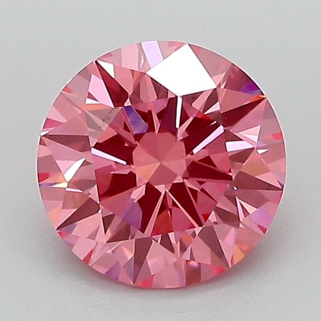 1.43 Ct. Fancy Vivid Pink Round Lab Grown Diamond