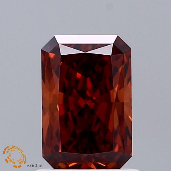 1.01 Ct. Fancy Vivid Orange Radiant Lab Grown Diamond